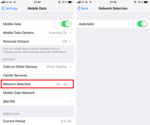 giffgaff, ヨーロッパ, つながらない, 対処法, 設定, iphone