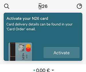 N26, アプリ, アクティベート