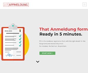 ドイツ, ベルリン, Anmeldung, 住民登録, 書類, 用紙, フォーム, 書き方, 簡単