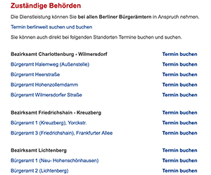 ドイツ, ベルリン, Anmeldung, 住民登録, 予約, 予約方法